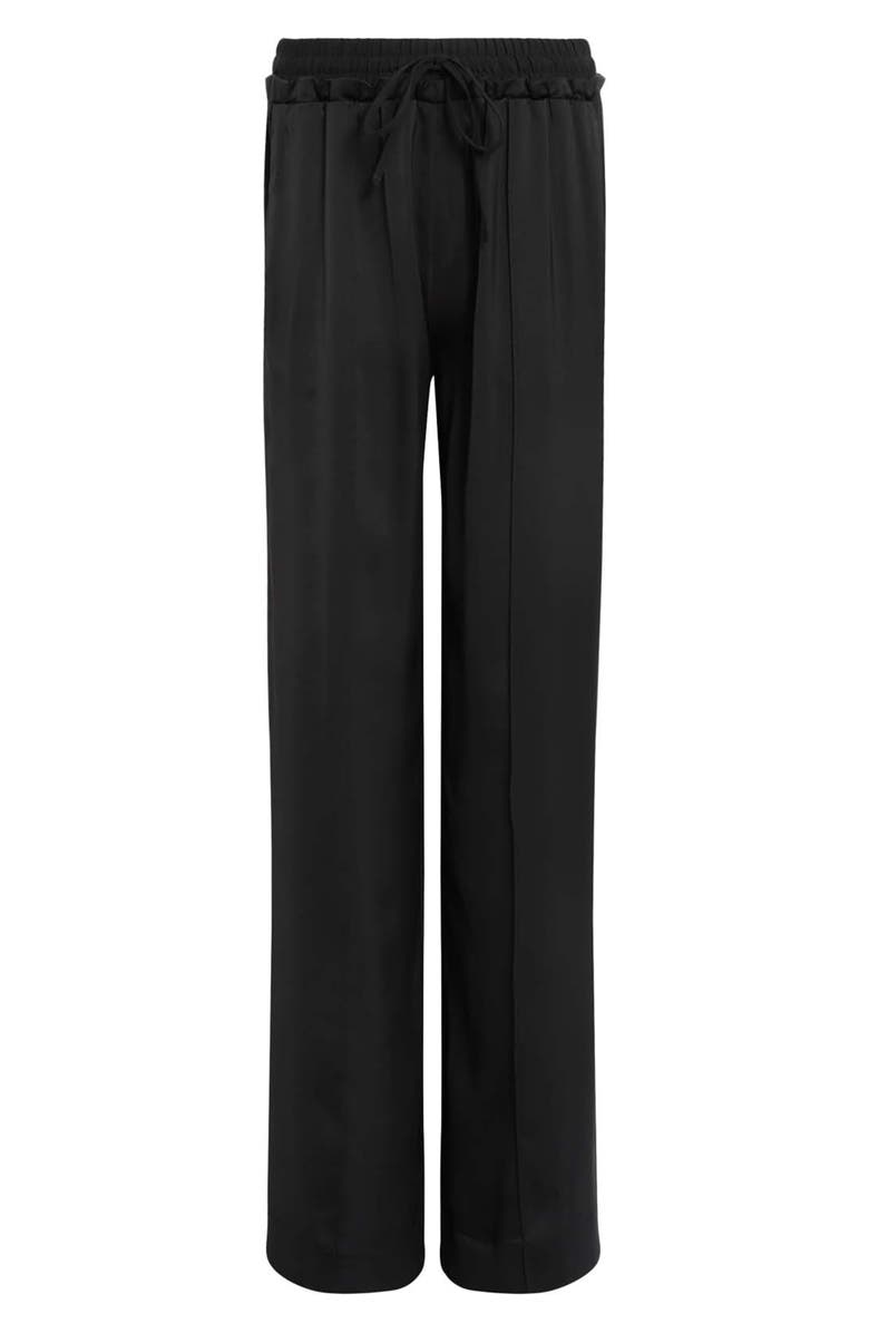 AllSaints Alba Wide Leg Satin Drawstring Pants, Alternate, color, 