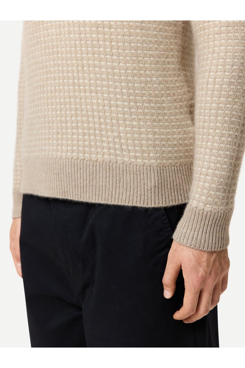 Cashmere Waffle Knit Sweater, Alternate, color, warm grey