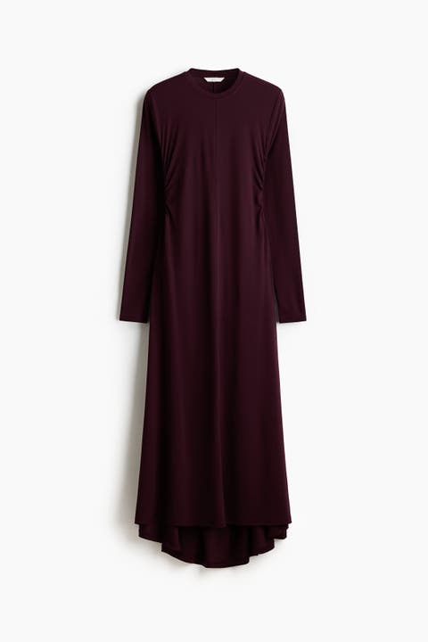 Gathered Jersey Dress