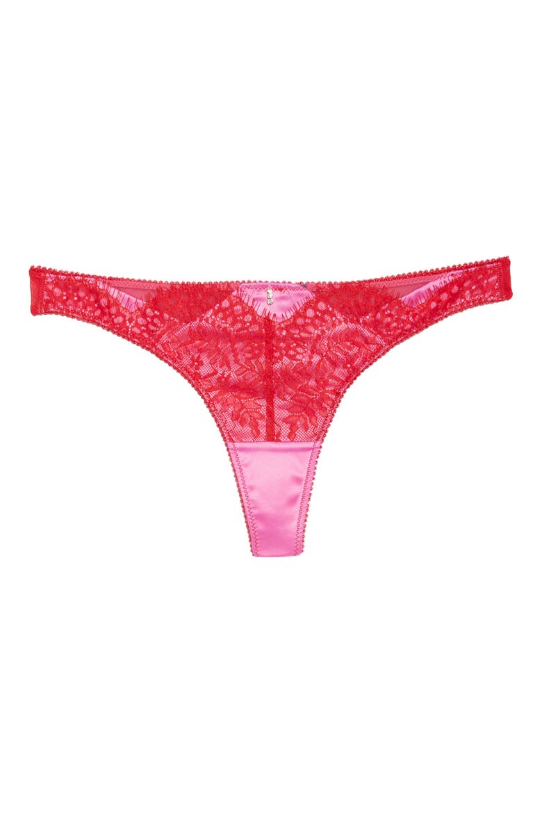 Lovers Spark Lace Thong, Alternate, color, PINK