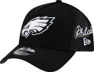 New Era Men's New Era Black Philadelphia Eagles City Script 9FORTY A-Frame Adjustable Hat