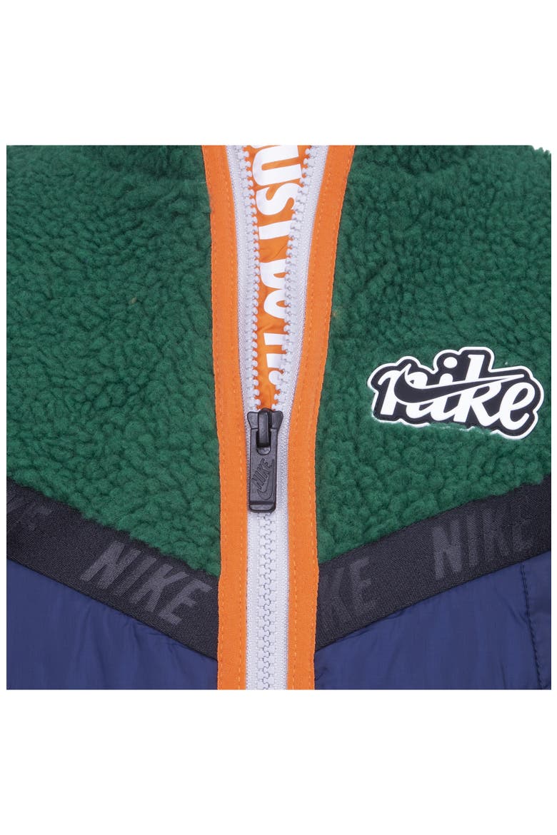 Kids' Fleece Quilted Jacket, Alternate, color, MALACHITE