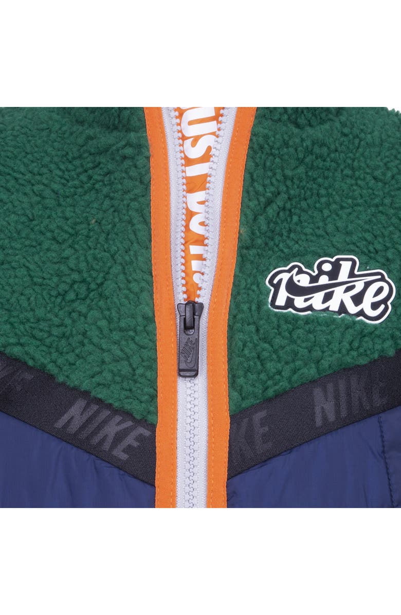 Nike Kids' Fleece Quilted Jacket, Alternate, color, Malachite