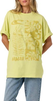 O'Neill Monstera Hawaii Oversized Graphic Tee