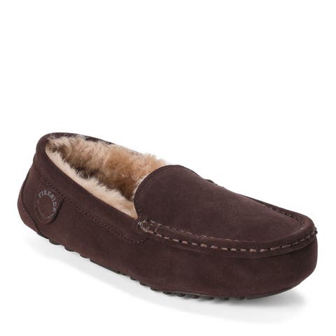 Fireside Mel Genuine Shearling Moccasin Slippers