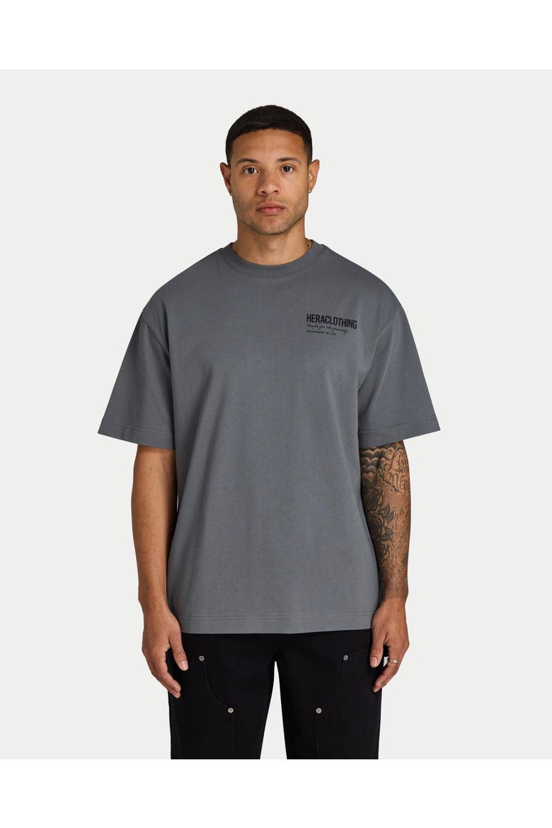 Club '15 Short Sleeve Oversized T-Shirt, Main, color, Charcoal