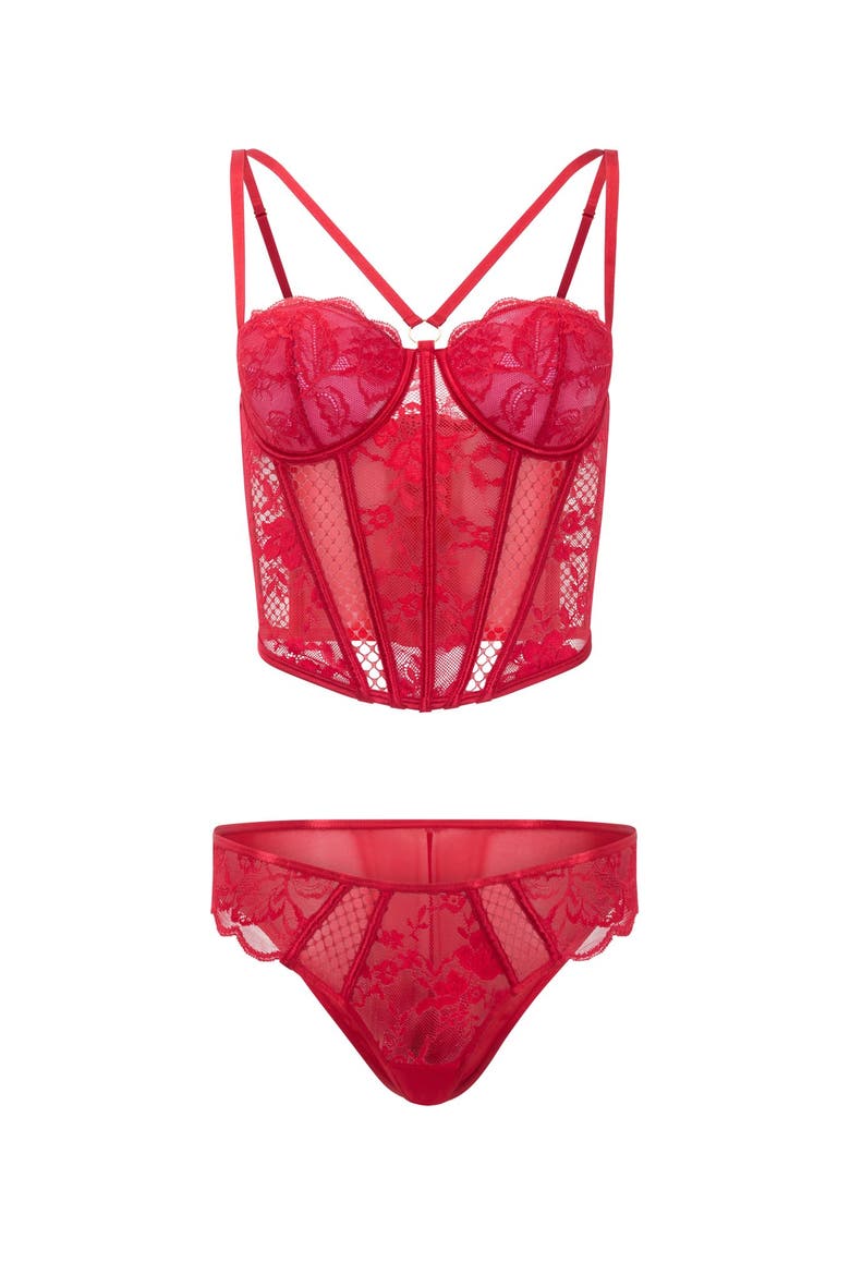 Dominika Contour Bustier Top, Alternate, color, Dark red