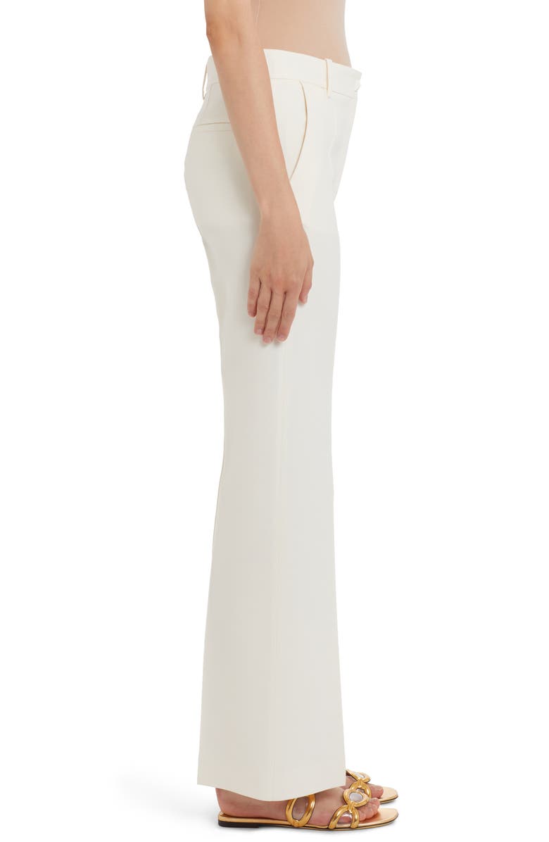 Valentino Garavani Flare Crepe Couture Pants, Alternate, color, A03-Avorio