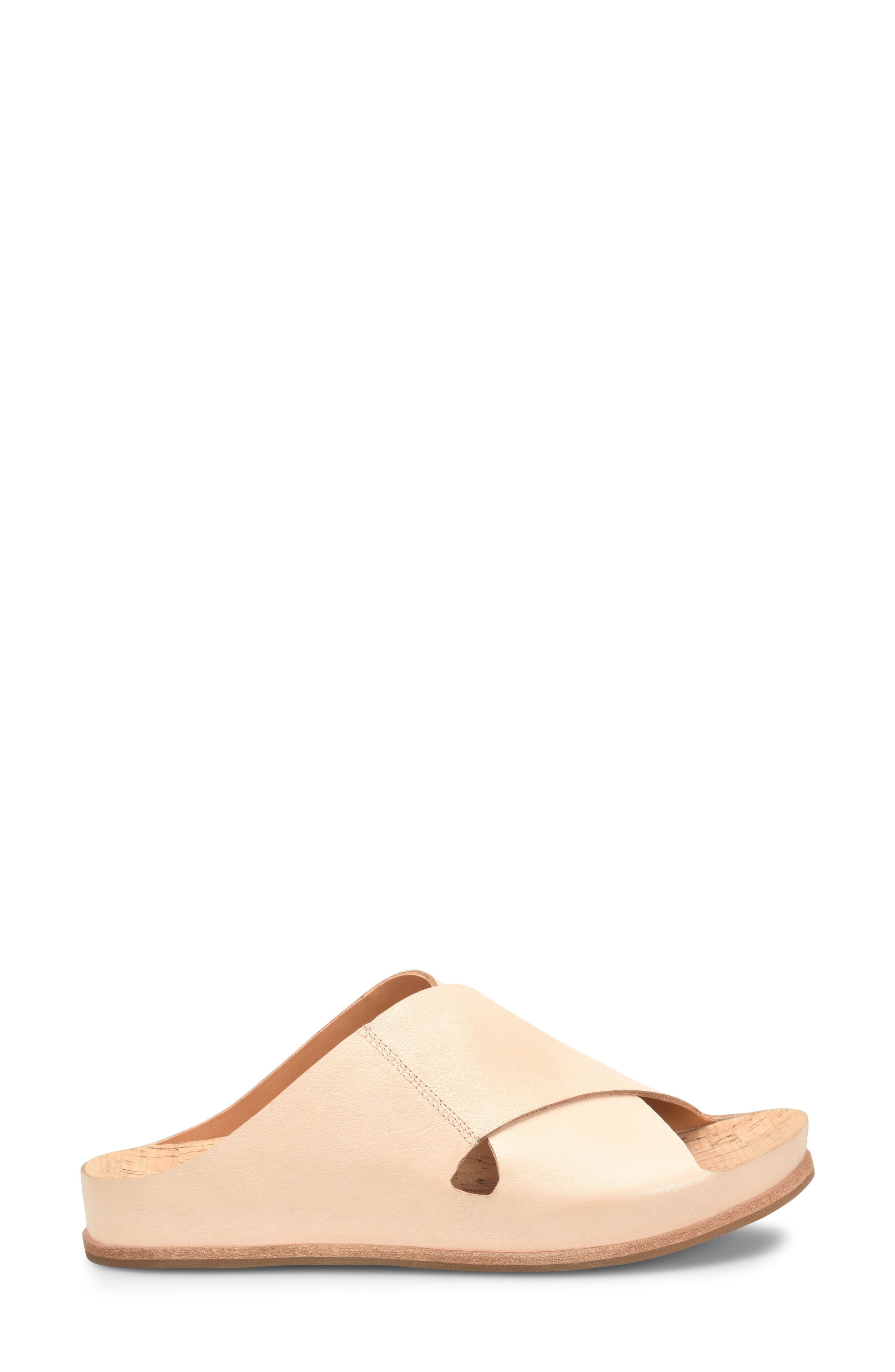 Tutsi Slide Sandal, Alternate, color, NATURAL LEATHER