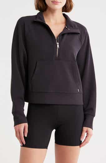 DKNY Highline Ribbed Half-Zip Pullover
