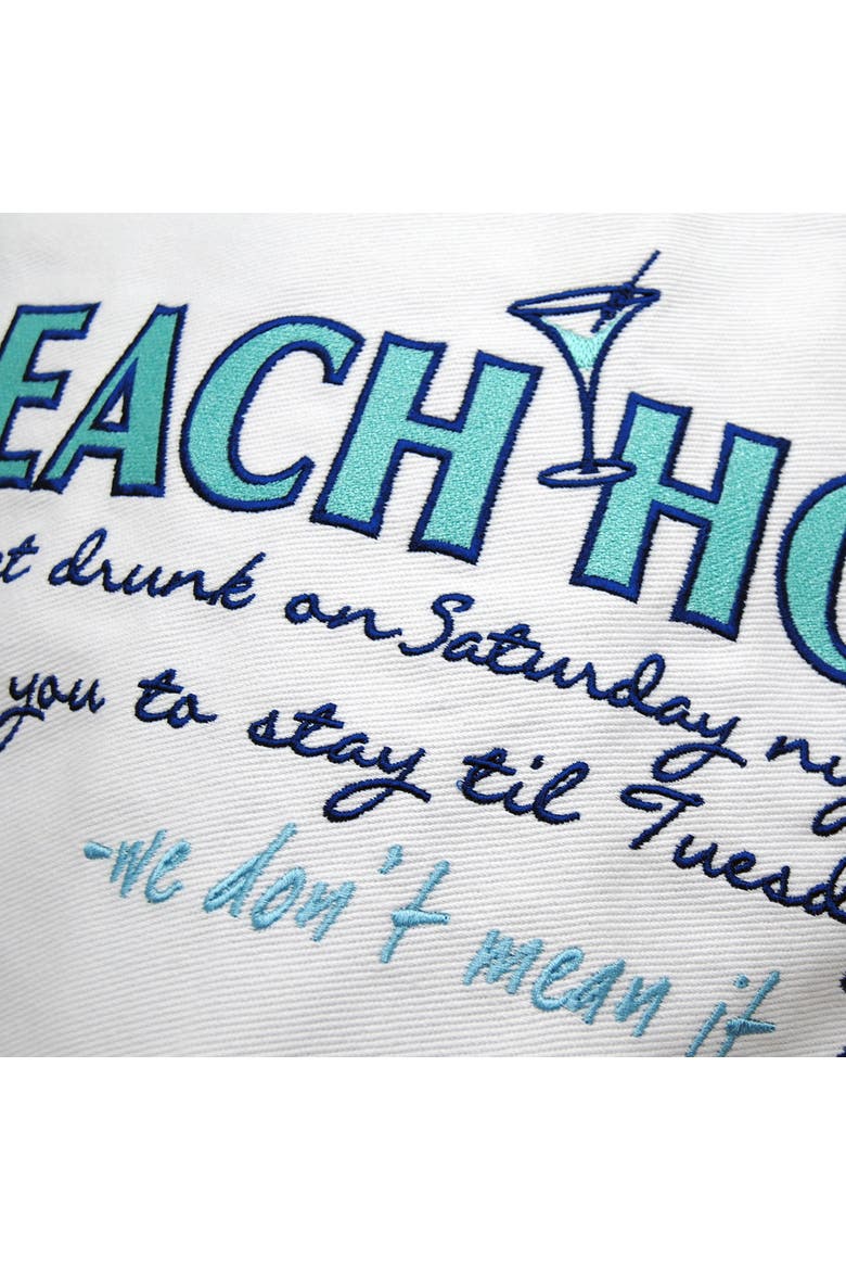 Beach House Inspiration Indoor Cotton Lumbar Throw Pillow, Alternate, color, Blue