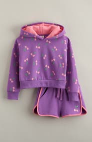 Tucker + Tate Kids' Cotton Blend Fleece Hoodie & Shorts Set