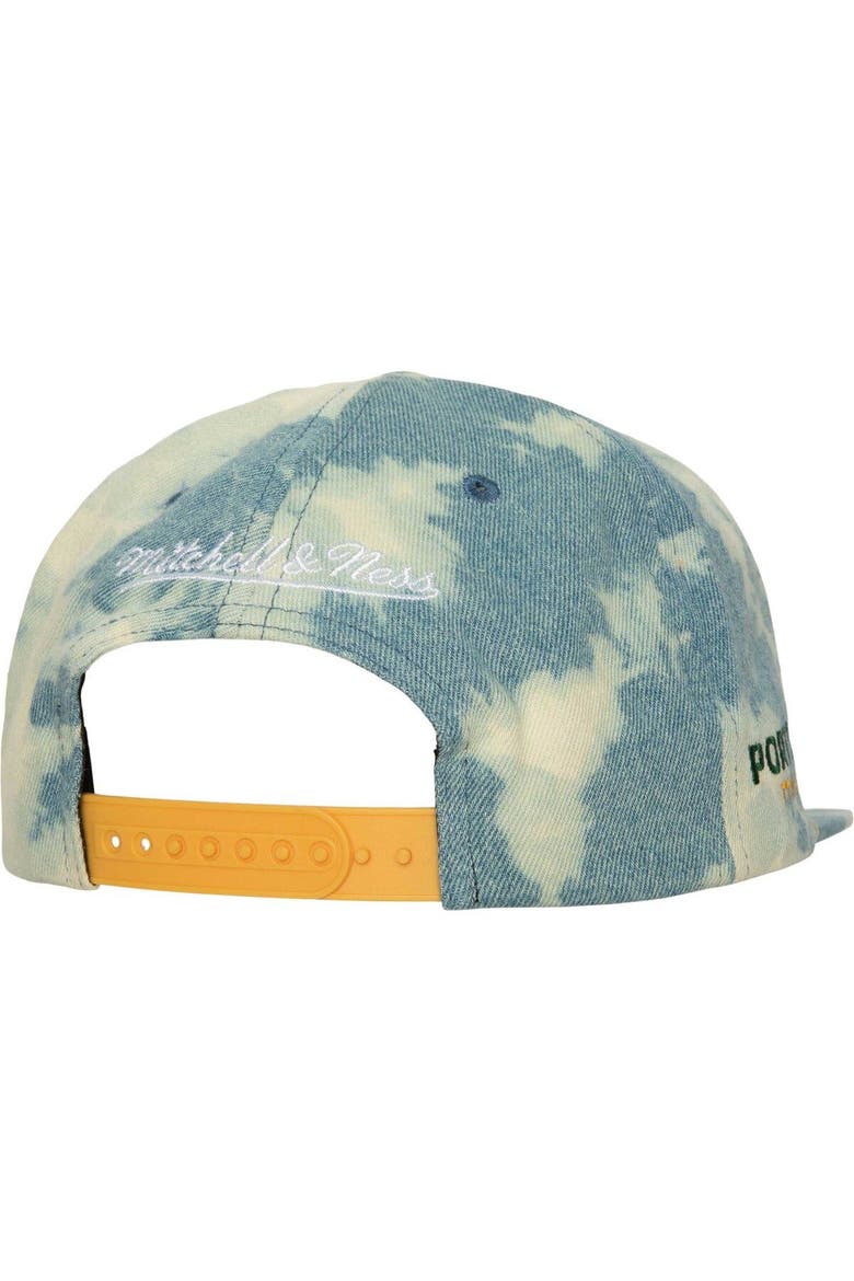 Men's Mitchell & Ness Blue Portland Timbers Acid Wash Snapback Hat, Alternate, color, Blue