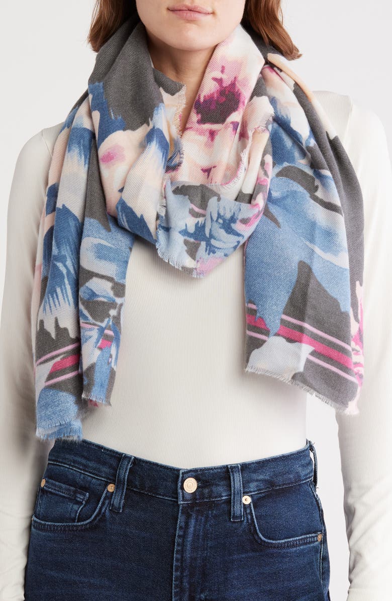 Vince Camuto Ikat Blooms Wrap, Main, color,