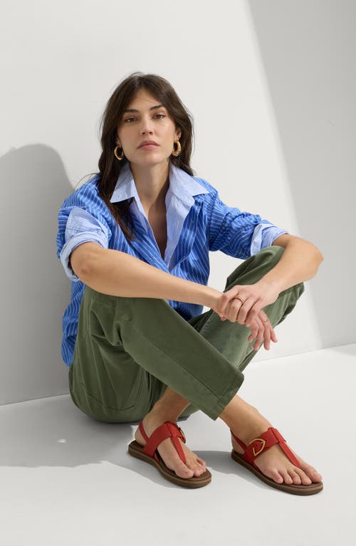 Rothys Rothy's The T-strap Sandal In Brick