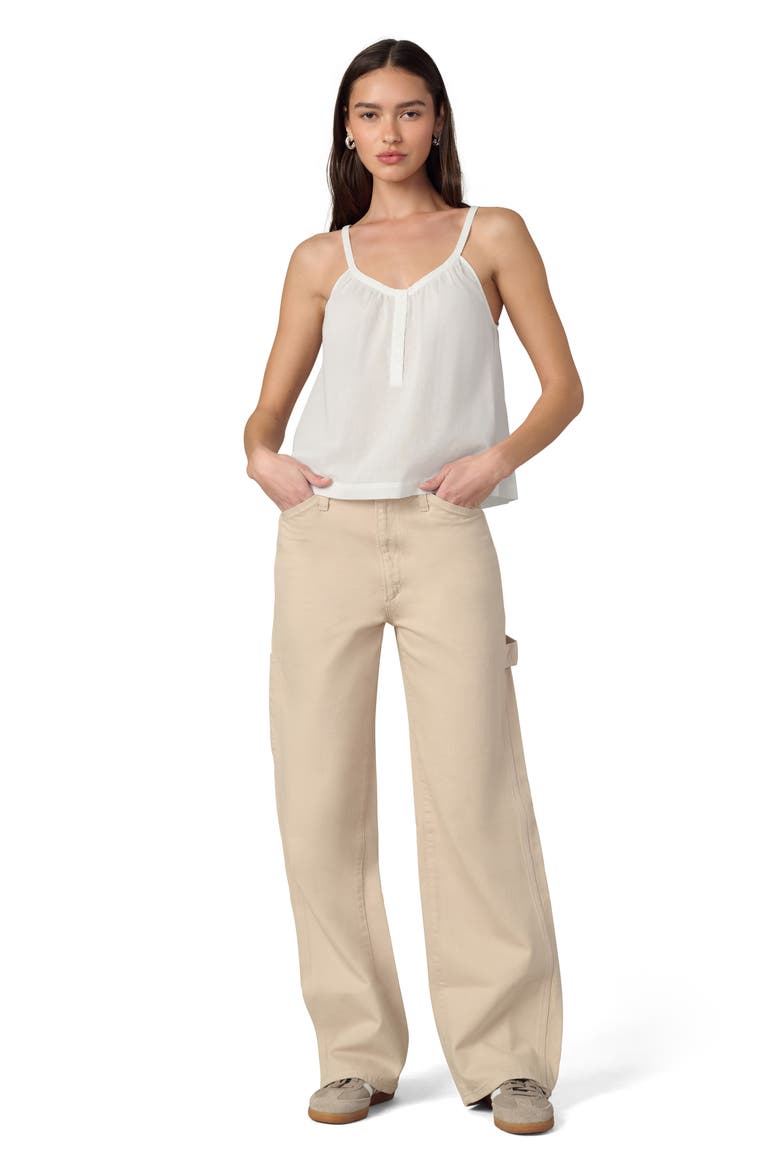 The Charlie Babydoll Tank Top, Alternate, color, WHITE