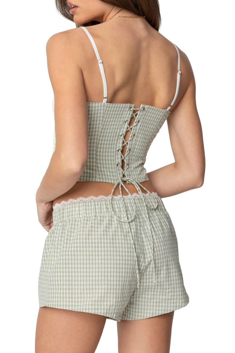 Lenorah Layered Crop Top, Alternate, color, GREEN