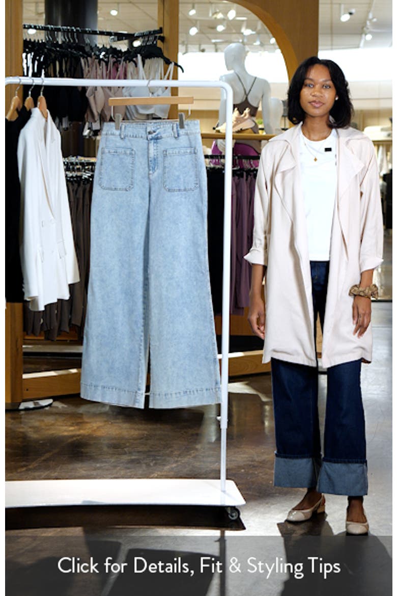 Nico Patch Pocket High Waist Wide Leg Jeans video