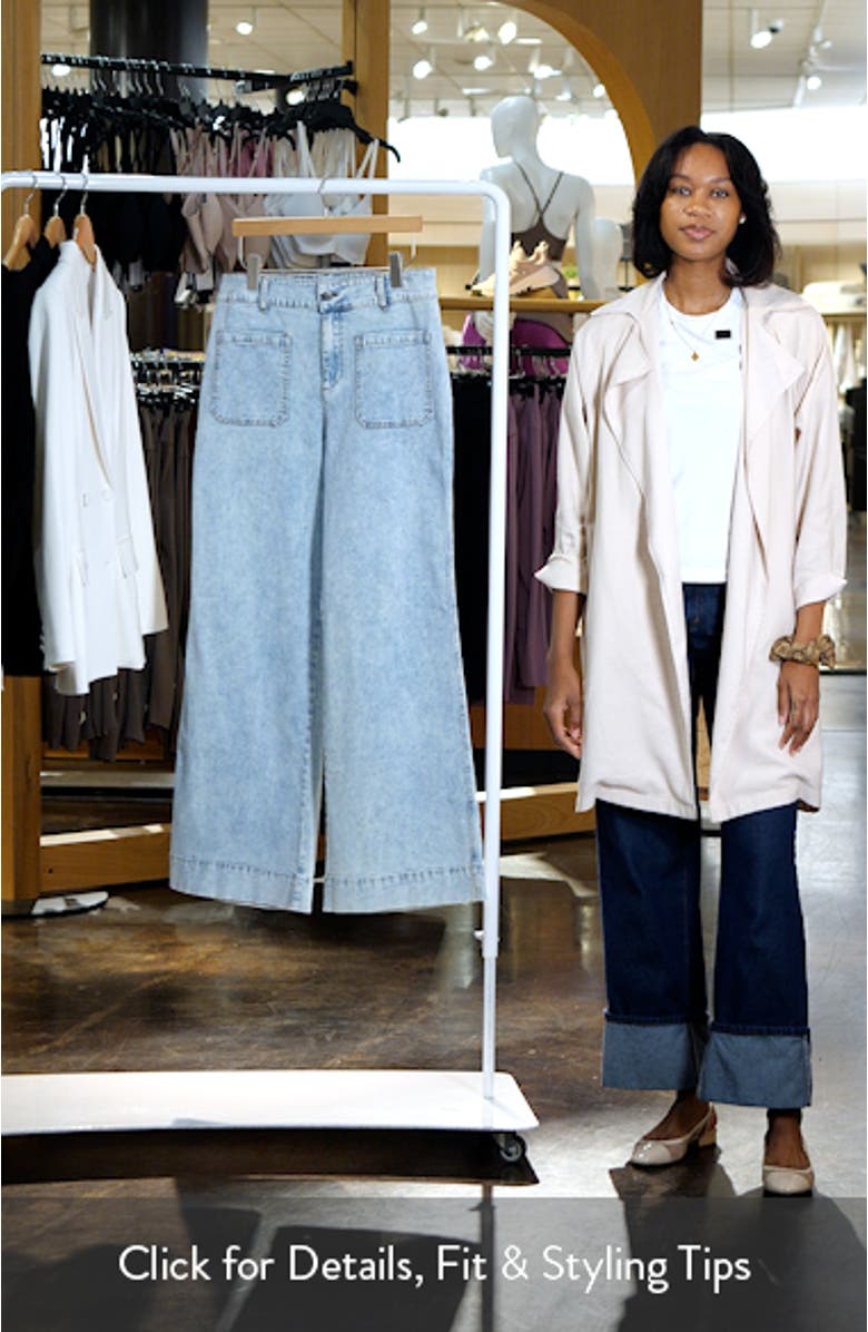 Nico Patch Pocket High Waist Wide Leg Jeans, sales video thumbnail