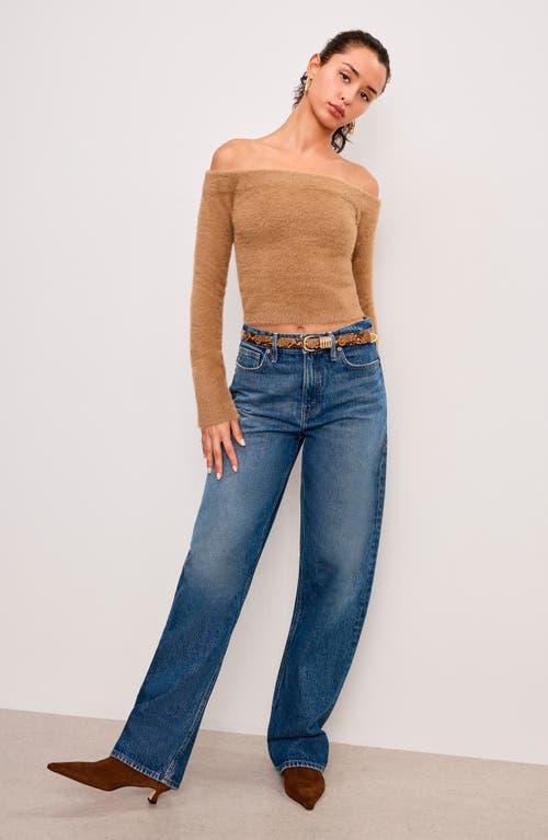 GOOD AMERICAN GOOD AMERICAN OFF THE SHOULDER SWEATER