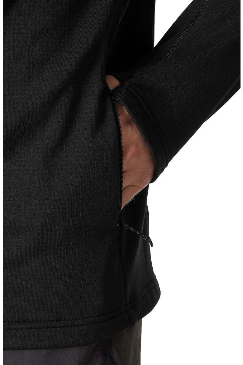 Versalite Fleece Hooded Jacket, Alternate, color, BLACK