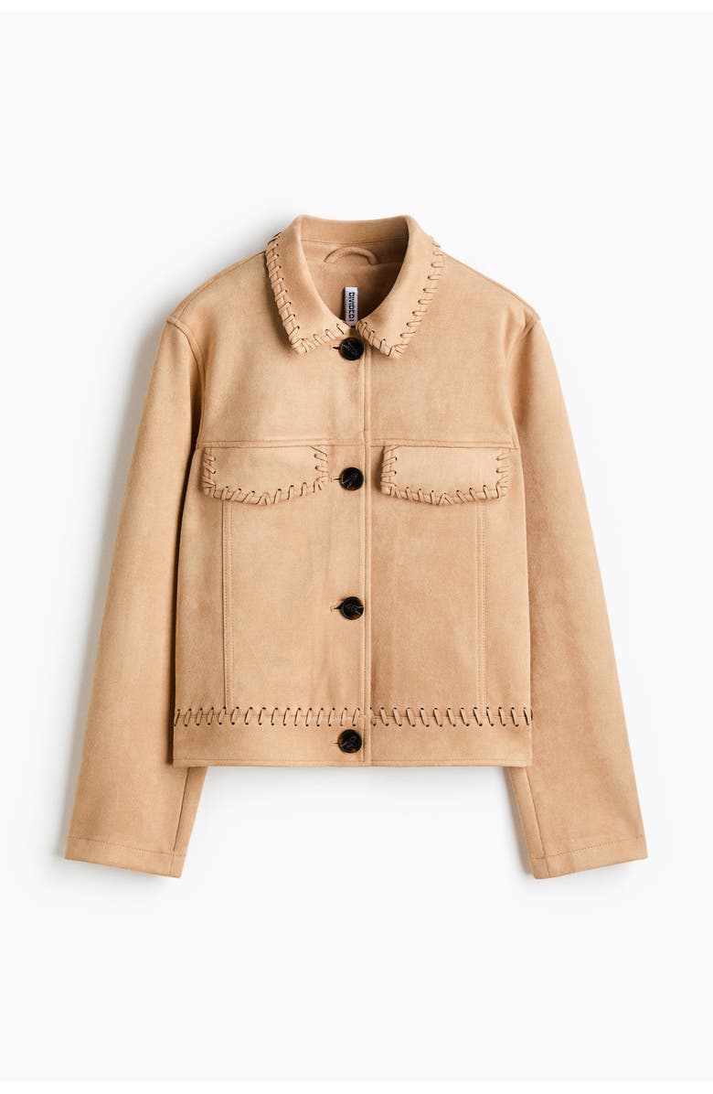 H&M Short Jacket, Main, color, Beige