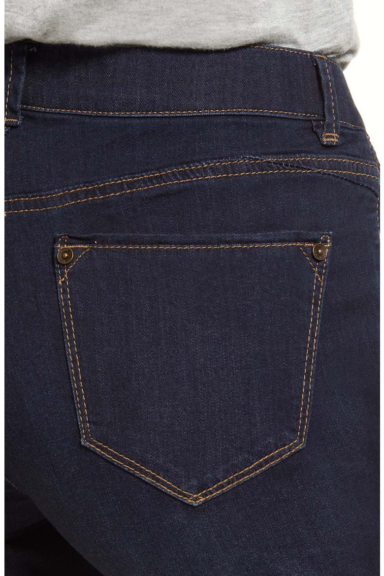 'Ab'Solution Cuffed Denim Shorts (Nordstrom Exclusive), Alternate, color, INDIGO