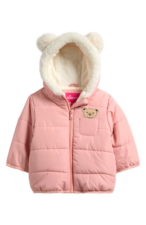 3D Appliqué Hooded Puffer Jacket (Baby)