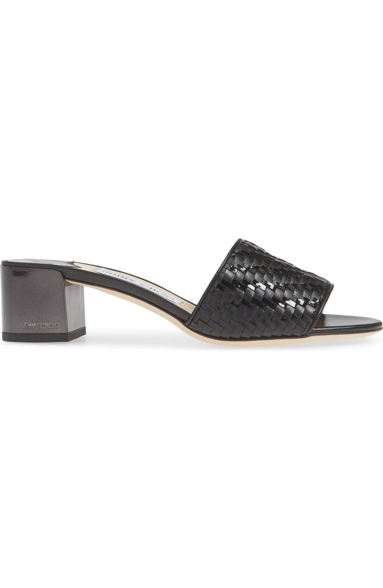 Jimmy Choo Joni Woven Slide Sandal, Alternate, color,