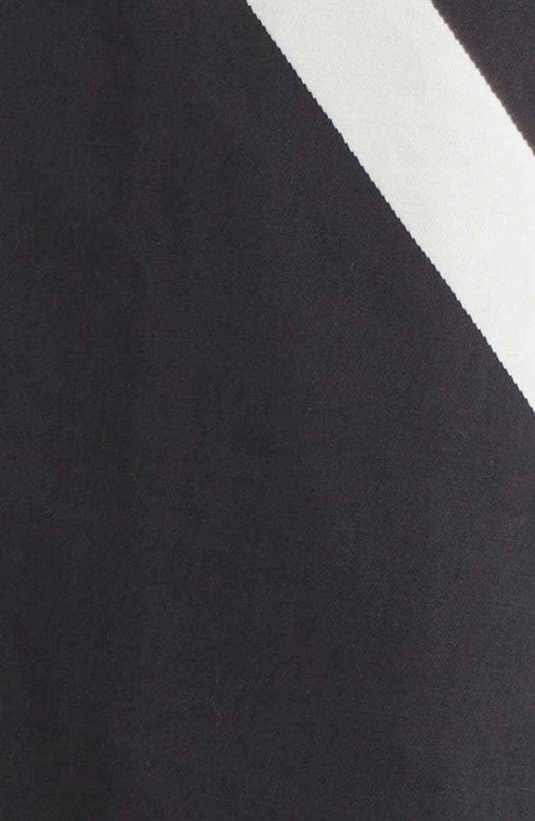 Marimekko Sopiva Basso Cotton & Linen Shift Dress, Alternate, color, Black, Off White