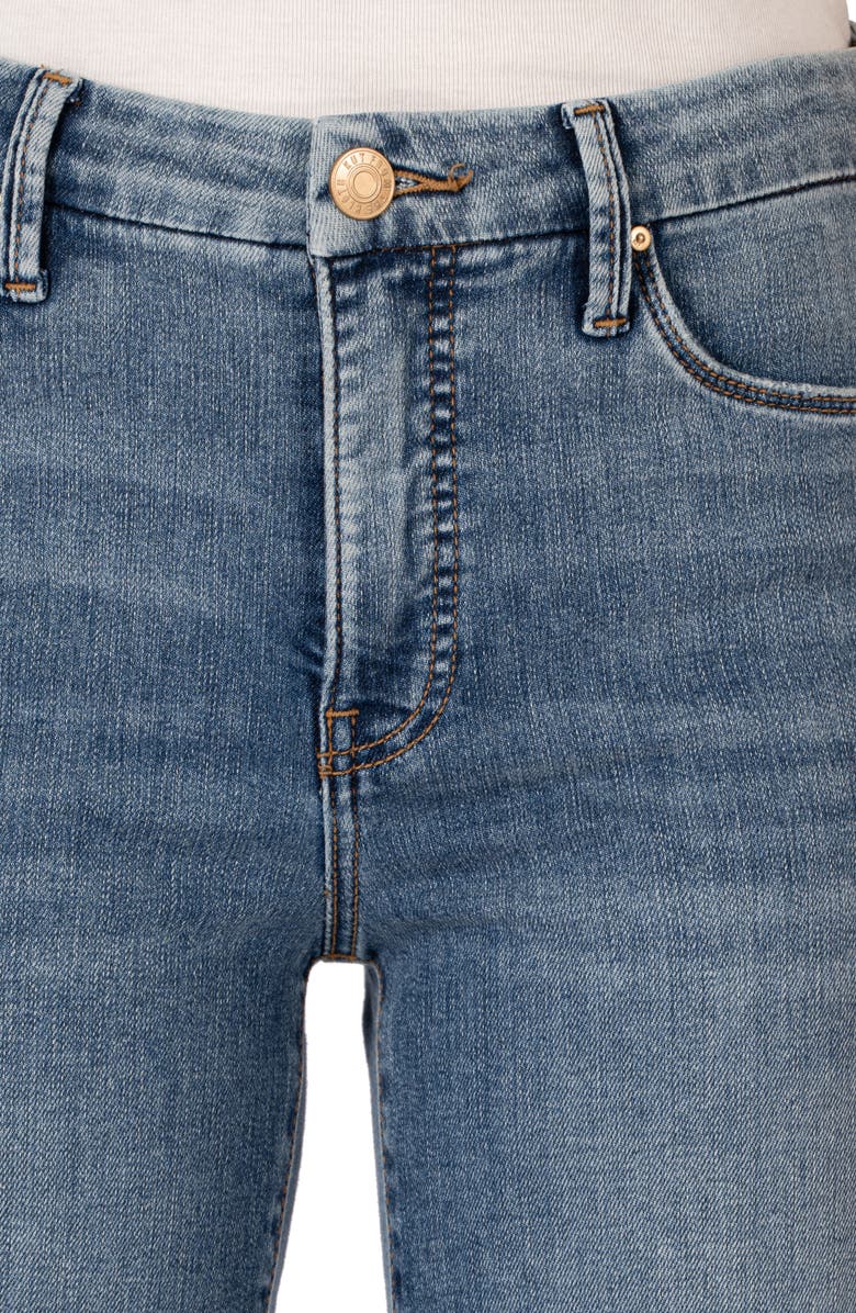 KUT from the Kloth Meg High Waist Raw Hem Ankle Wide Leg Jeans, Alternate, color, 