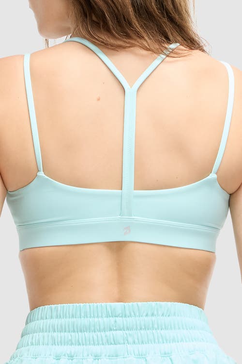 Shop Peloton Cadent Strappy Y Back Bra In Clearwater