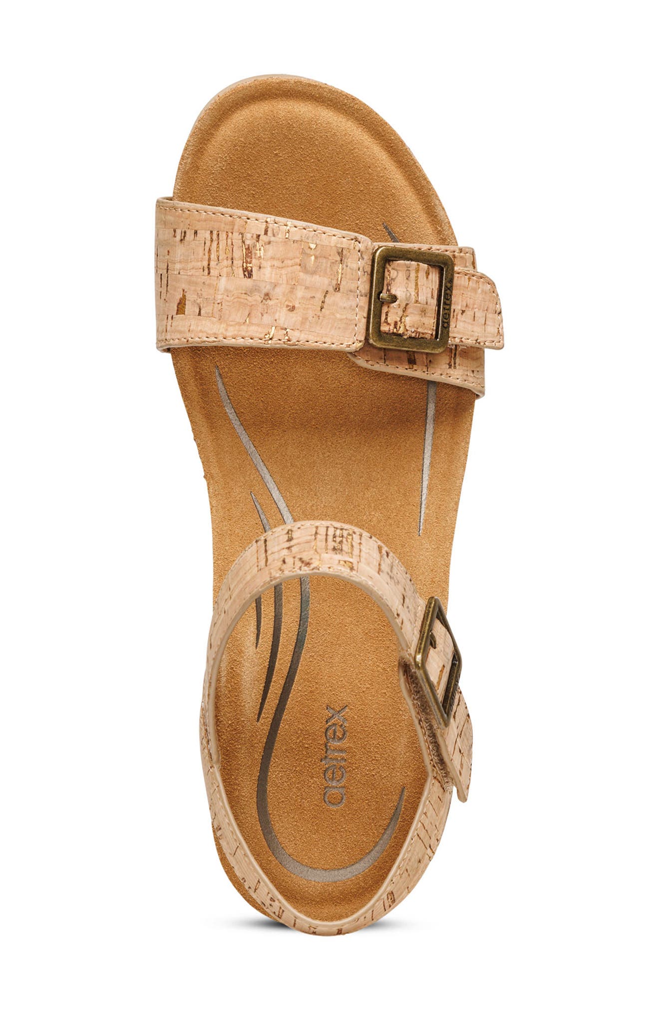 Lexa Wedge Sandal, Alternate, color, CORK