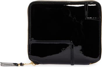 折りたたみ財布 COMME DES GARCONS Black Leather Coin Case Comme Des Garcons Classic Wallet Black | Grailed