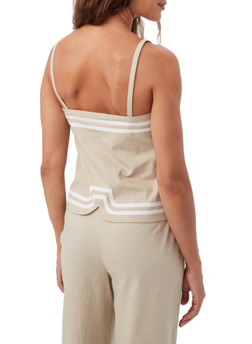 TRINA TURK TRINA TURK AVIGNON LINEN TOP 