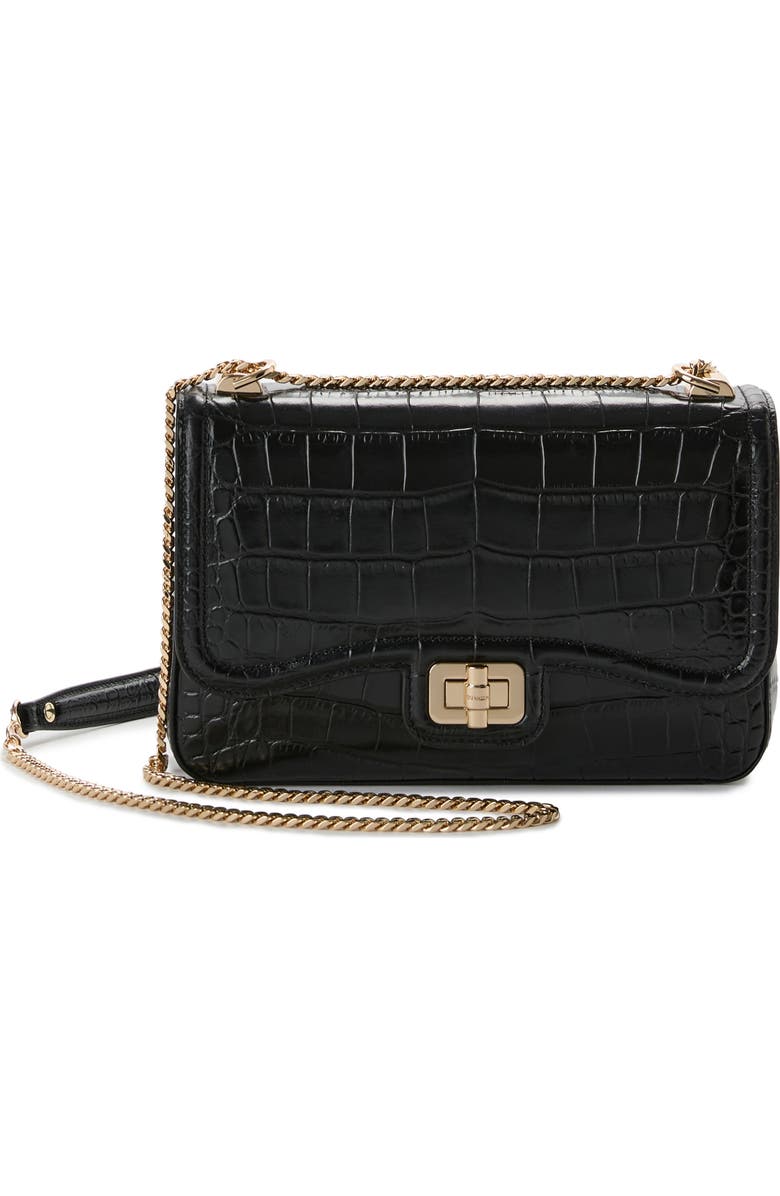 Brahmin Rosalie Croc Embossed Leather Crossbody Bag, Alternate, color,