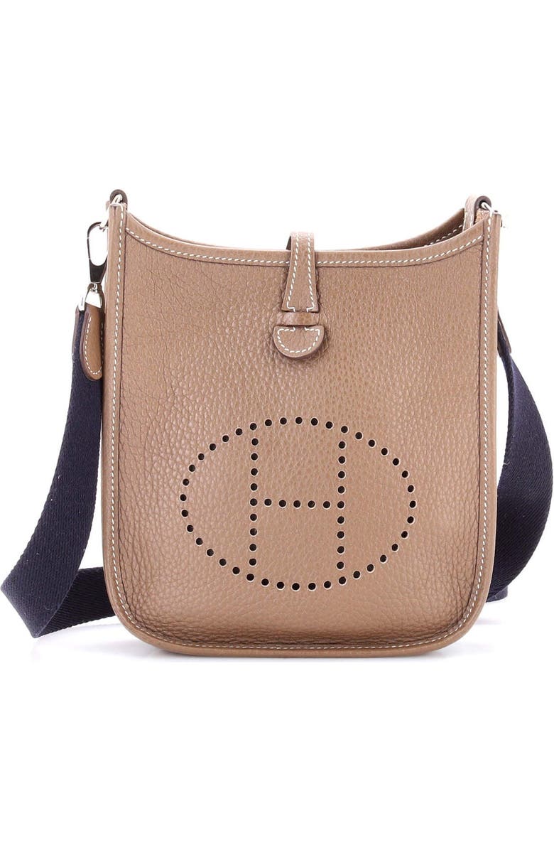 Pre-Owned Hermes Evelyne Bag Gen III Clemence TPM, Main, color, Etoupe