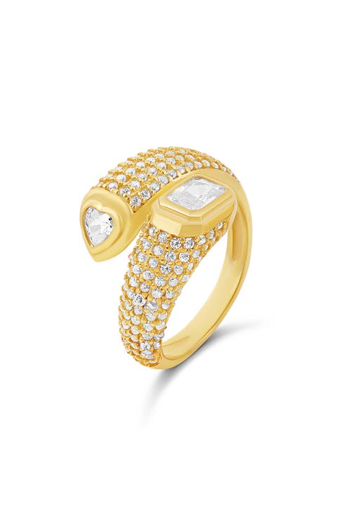 Multishape Pavé Wrap Ring