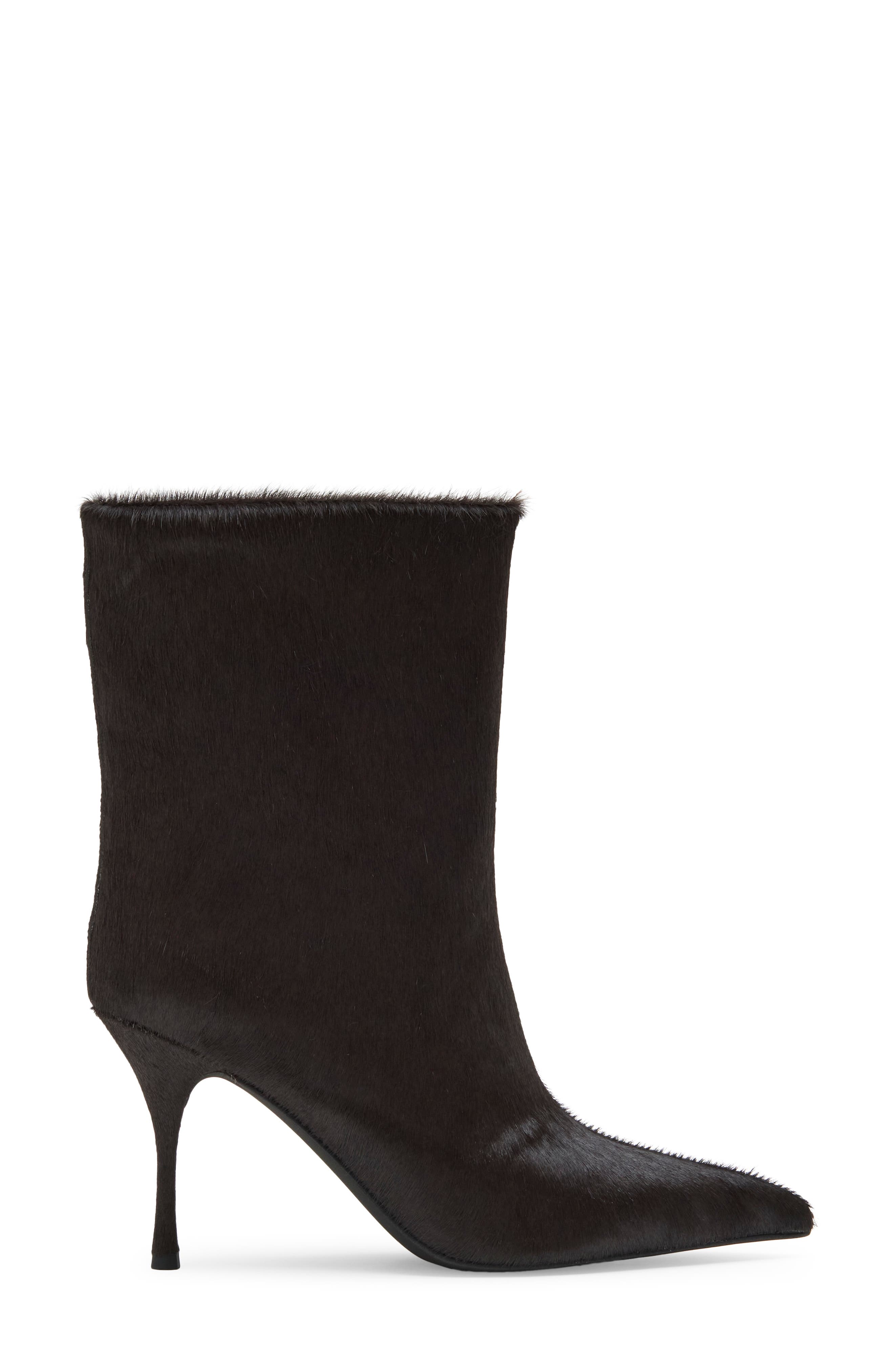 Raqib Pointed Toe Horse Hair Bootie, Alternate, color, COFFEE