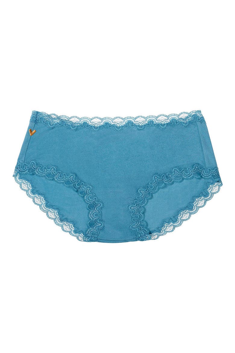 Soft Silk Lace Trim Silk Briefs, Alternate, color, STORM BLUE