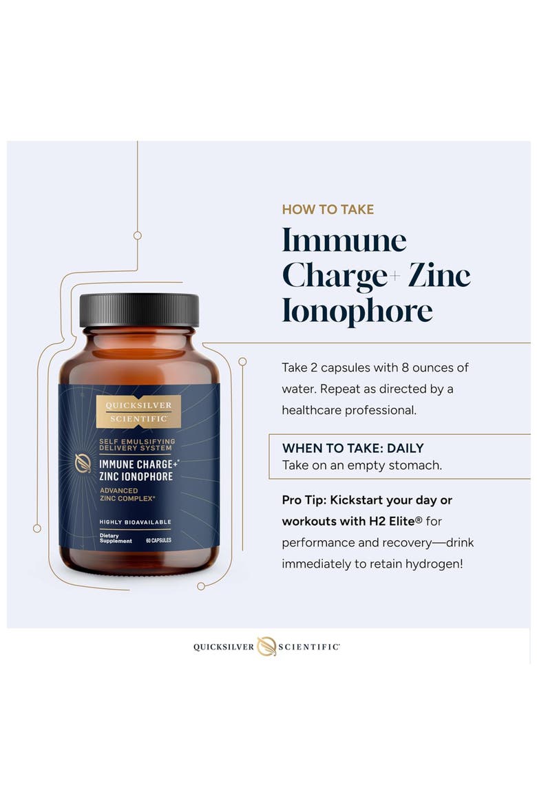 Immune Charge Zinc Ionophore Quercetin and Luteolin Supplement, Alternate, color, None