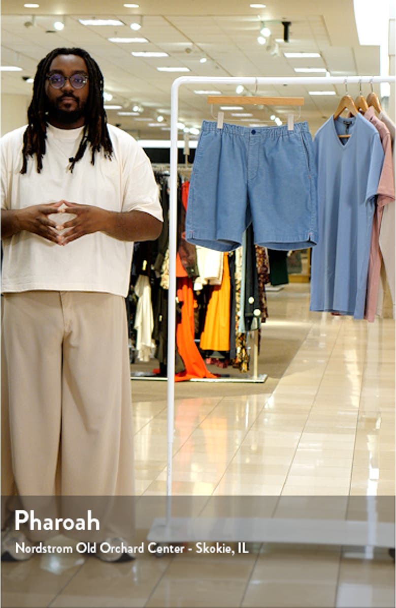 Coastline Pull-On Stretch Corduroy Shorts, sales video thumbnail