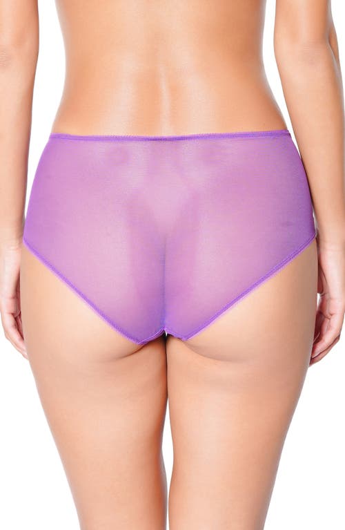 Shop Huit Symphonie Lace Shorty Briefs In Purple