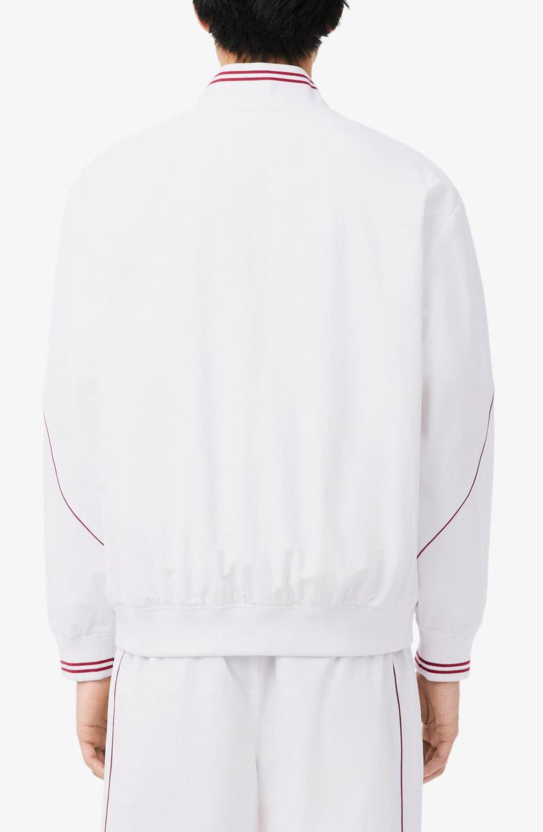 Lacoste Track Jacket, Alternate, color, White/ Bordeaux