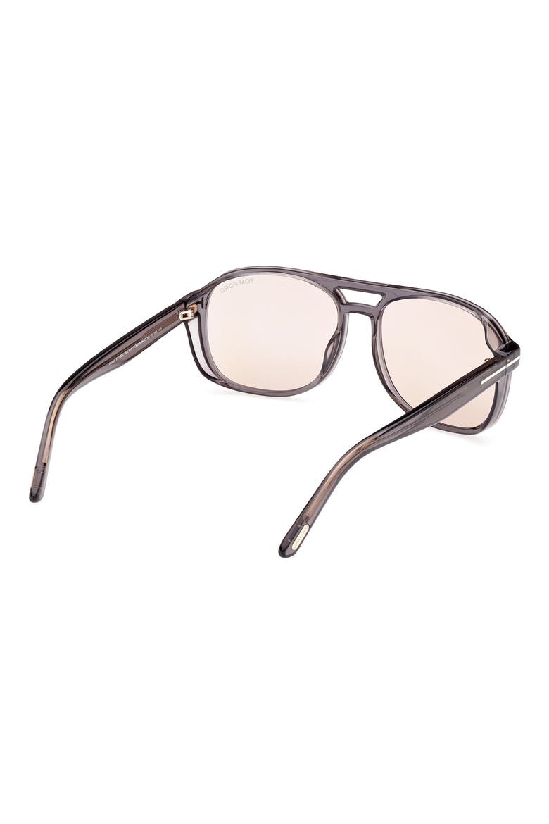 Rosco 58mm Navigator Sunglasses, Alternate, color, SHINY GREY/ BROWN PHOTOCHROMIC