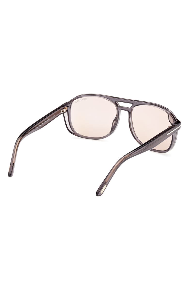 TOM FORD Rosco 58mm Navigator Sunglasses, Alternate, color,
