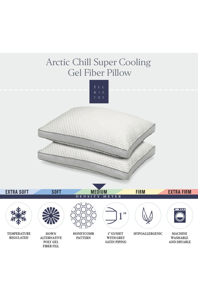 ELLA JAYNE HOME Arctic Chill Super Cooling Gel Fiber Pillow - Set of 2, Alternate, color, 