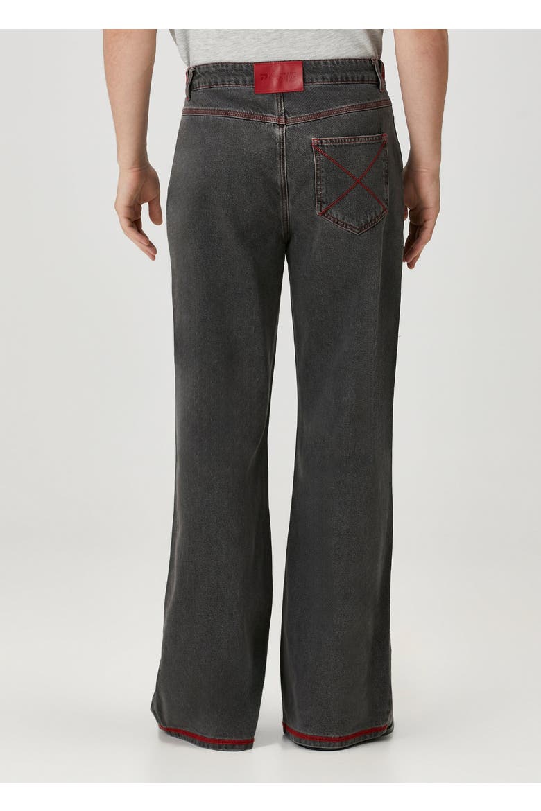Pure Cotton Regular Fit Denim Pant, Alternate, color, BLACK