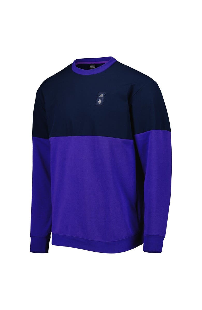 adidas Men's adidas Navy/Purple Argentina National Team Graphic Pullover Sweatshirt, Alternate, color, Navy