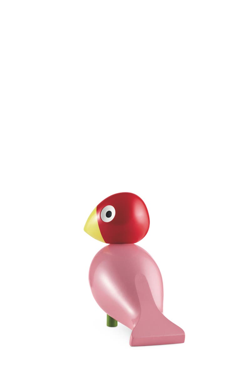 Kay Bojesen Songbird, Alternate, color, Rose/Red